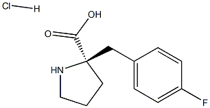 2-[(4-fluorophenyl)methyl]-L-Proline hydrochloride Struktur