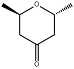 (2R,6R)-2,6-dimethyltetrahydro-4H-pyran-4-one Struktur