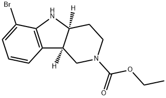 ethyl(4aS,9bR)-6-bromo-1,3,4,4a,5,9b-hexahydro-2H-pyrido[4,3-b]indole-2-carboxylate