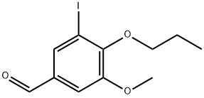 3-碘-5-甲氧基-4-丙氧基苯甲醛 結(jié)構(gòu)式