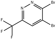 3,4-Dibromo-6-(trifluoromethyl)pyridazine Struktur