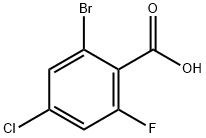 2-Bromo-4-chloro-6-fluorobenzoic acid Struktur