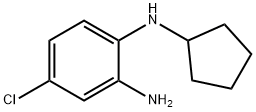 4-chloro-N1-cyclopentylbenzene-1,2-diamine Struktur