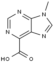 9-methyl-9H-purine-6-carboxylic acid Struktur