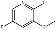 2-Chloro-5-fluoro-3-methoxypyridine Struktur