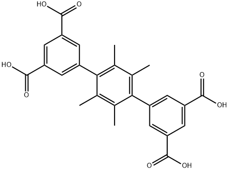 2',3',5',6'-tetramethyl-[1,1':4',1''-terphenyl]-3,3'',5,5''-tetracarboxylic acid Struktur