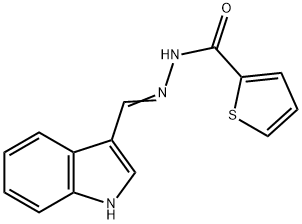 (E)-N'-((1H-indol-3-yl)methylene)thiophene-2-carbohydrazide Struktur