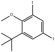 1-(tert-Butyl)-3,5-diiodo-2-methoxybenzene Struktur