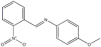 (4-Methoxy-phenyl)-(2-nitro-benzylidene)-amine Struktur