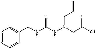 2-(1-allyl-2-(benzylcarbamoyl)hydrazinyl)acetic acid Struktur