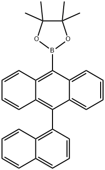 4,4,5,5-tetramethyl-2-(10-(naphthalen-1-yl)anthracen-9-yl)-1,3,2-dioxaborolane Struktur