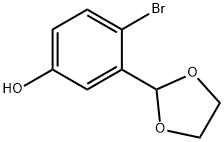 4-bromo-3-(1,3-dioxolan-2-yl)phenol