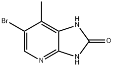 6-Bromo-7-methylimidazo[4,5-b]pyridin-2(3H)-one Struktur