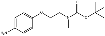 tert-butyl 2-(4-aminophenoxy)ethylmethylcarbamate Struktur