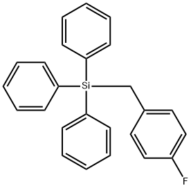 (4-FLUOROBENZYL)TRIPHENYLSILANE Struktur