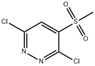 3,6-dichloro-4-(methylsulfonyl)Pyridazine Struktur