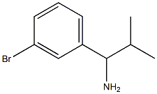 1-(3-BROMOPHENYL)-2-METHYLPROPAN-1-AMINE Struktur