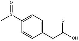 4-(methylsulfinyl)benzeneacetic acid Struktur