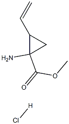 Methyl 1-amino-2-ethenylcyclopropane-1-carboxylate hydrochloride Struktur