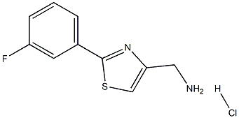 C-[2-(3-Fluoro-phenyl)-thiazol-4-yl]-methylamine hydrochloride Struktur