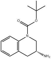 (R)-3-Amino-3,4-dihydro-2H-quinoline-1-carboxylic acid tert-butyl ester Struktur