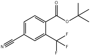 4-Cyano-2-trifluoromethyl-benzoic acid tert-butyl ester Struktur