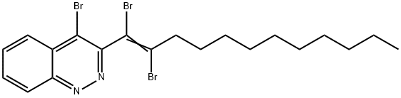 (E)-4-Bromo-3-(1,2-dibromododec-1-en-1-yl)cinnoline Struktur