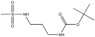 Carbamic acid,N-[3-[(methylsulfonyl)amino]propyl]-, 1,1-dimethylethyl ester Struktur