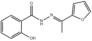 N'-[1-(2-furyl)ethylidene]-2-hydroxybenzohydrazide Struktur