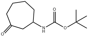 tert-butyl 3-oxocycloheptylcarbamate Struktur