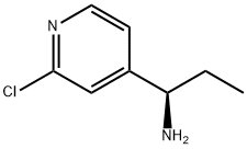 (R)-1-(2-氯吡啶-4-基)丙烷-1-胺, 1212959-02-8, 結構式