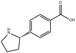 (S)-4-(pyrrolidin-2-yl)benzoic acid Struktur