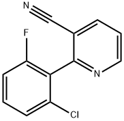 2-(2-Chloro-6-fluorophenyl)nicotinonitrile Struktur