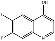 6,7-difluoroquinolin-4-ol Struktur