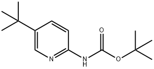 tert-butyl 5-tert-butylpyridin-2-ylcarbamate Struktur