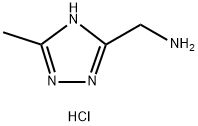 C-(5-Methyl-4H-[1,2,4]triazol-3-yl)-methylamine hydrochloride Structure