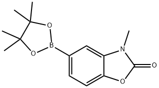 3-methyl-5-(4,4,5,5-tetramethyl-1,3,2-dioxaborolan-2-yl)-2(3H)-benzoxazolone Struktur