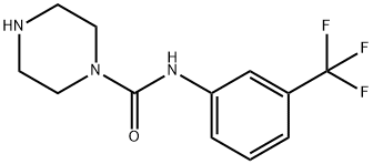 N-[3-(trifluoromethyl)phenyl]-1-Piperazinecarboxamide Struktur