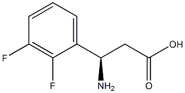 (3R)-3-AMINO-3-(2,3-DIFLUOROPHENYL)PROPANOIC ACID Struktur