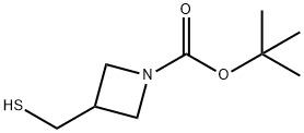 1-Boc-3-(mercaptomethyl)-azetidine Struktur