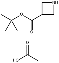 tert-Butyl azetidine-3-carboxylate acetate Struktur