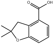 2,2-Dimethyl-2,3-dihydrobenzofuran-4-carboxylic acid Struktur