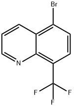 5-bromo-8-(trifluoromethyl)quinoline Struktur