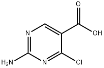 2-amino-4-chloro-5-Pyrimidinecarboxylic acid Struktur