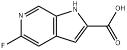 5-Fluoro-1H-pyrrolo[2,3-c]pyridine-2-carboxylic acid Struktur