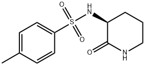 (S)-N-(2-Oxopiperidin-3-yl)-p-toluenesulfonamide Struktur