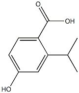 4-hydroxy-2-isopropylbenzoic acid Struktur