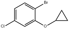 1-bromo-4-chloro-2-cyclopropoxybenzene Struktur