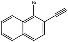 1-bromo-2-ethynylnaphthalene Structure