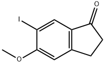 6-Iodo-5-methoxy-indan-1-one Struktur